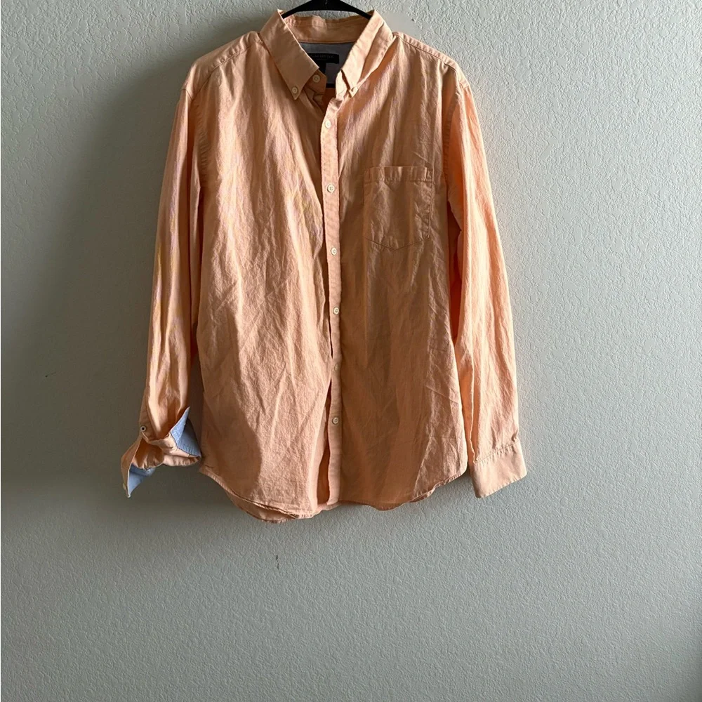 Banana Republic Men’s Button-Down Shirt — Peach and Lavender bundle. GET BOTH